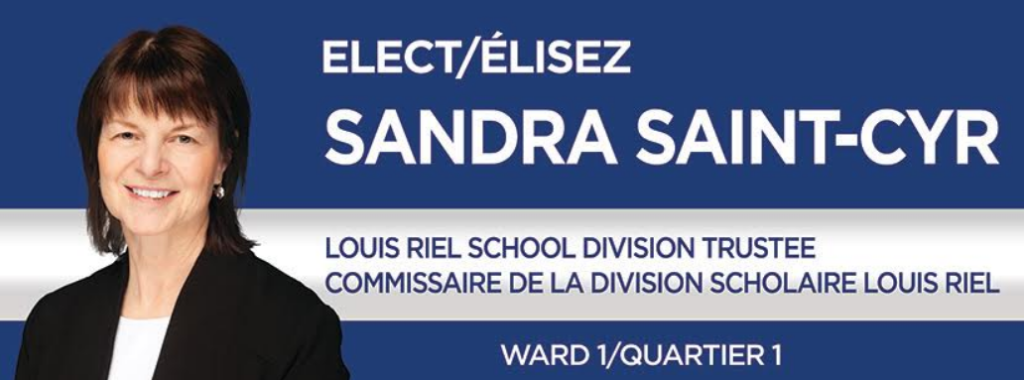 An election campaign ad sample for Sandra Saint- Cyr (supplied)